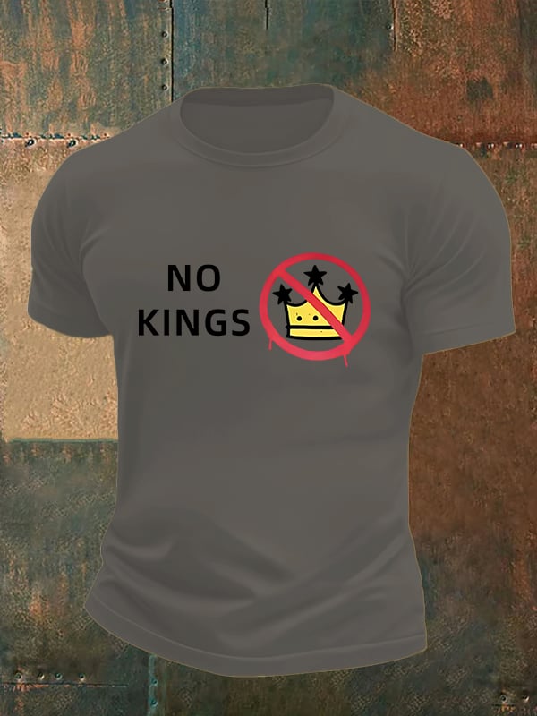🔥Buy 3 Get 15% Off🔥Men's NO KINGS Print T-Shirt