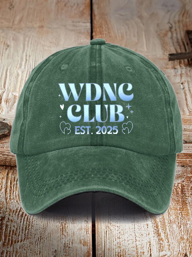 🔥Buy 3 Get 15% Off🔥Retro WDNC Club Est. 2025 Print Baseball Cap
