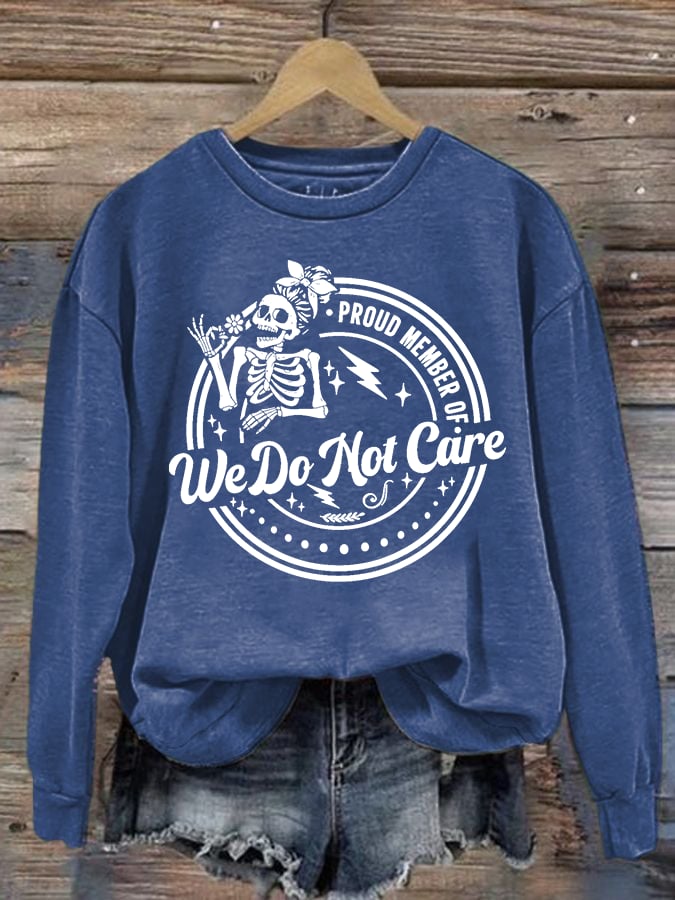 Women's Retro Funny Proud Member Of Club Menopause Perimenopause Print Sweatshirt