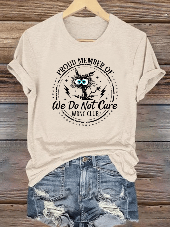 Women's Retro Funny Proud Member Of Club Menopause Perimenopause Print T-Shirt