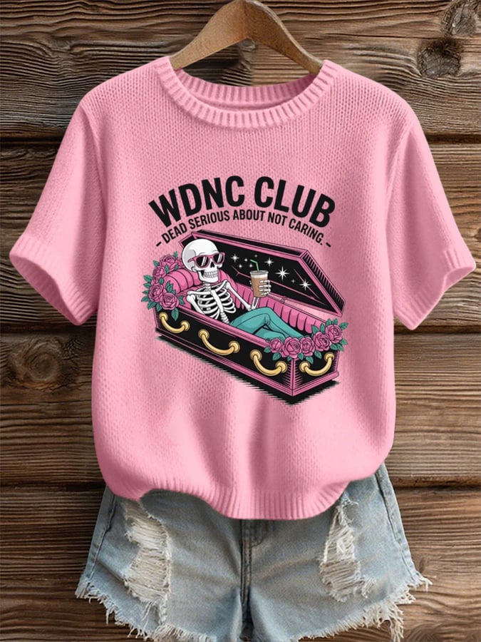 🔥Buy 3 Get 15% Off🔥Women's Halloween WDNC Menopause And Perimenopause Print T-Shirt