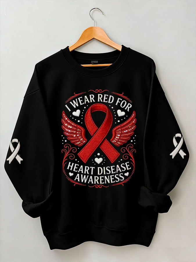 Women's Heart Disease Awareness The Beat Goes On Sweatshirt