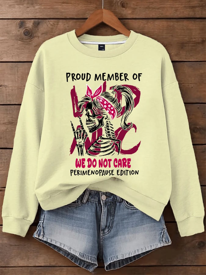 🔥Buy 3 Get 15% Off🔥Women's WDNC Menopause And Perimenopause Print Sweatshirt