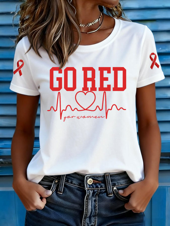 Women's Heart Disease Awareness T-shirt