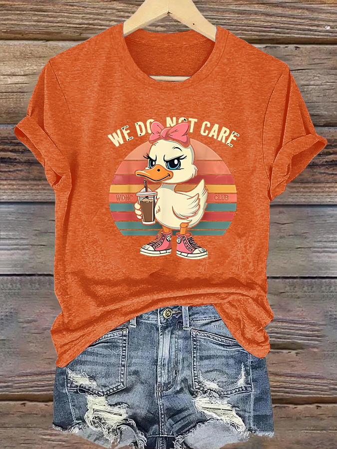 Women's Retro Funny Proud Member Of Club We Do Not Care Menopause Perimenopause Print T-Shirts