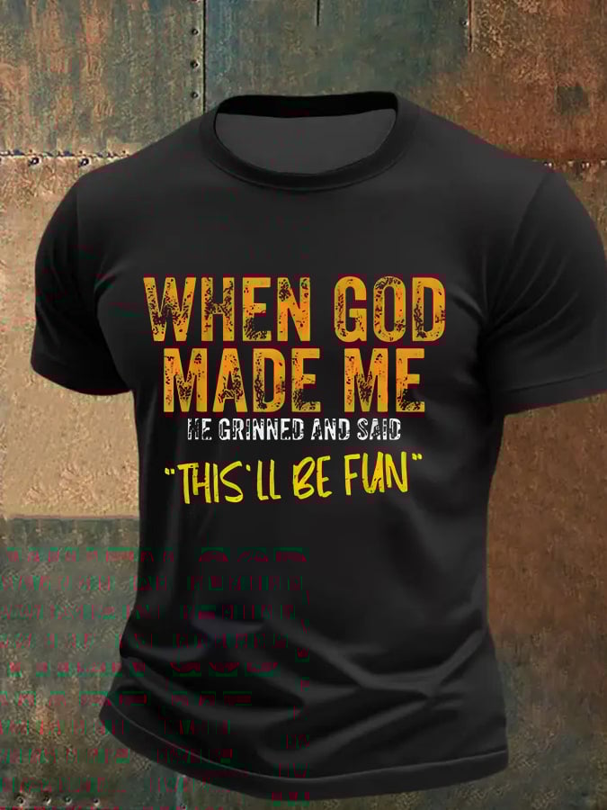 🔥Hot Sale Picks 🔥Men'S Casual Faith Print Short Sleeve T-Shirt