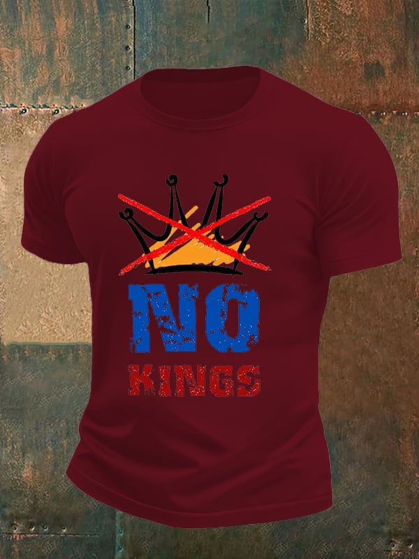 🔥Buy 3 Get 15% Off🔥Men's NO KINGS Print T-Shirt