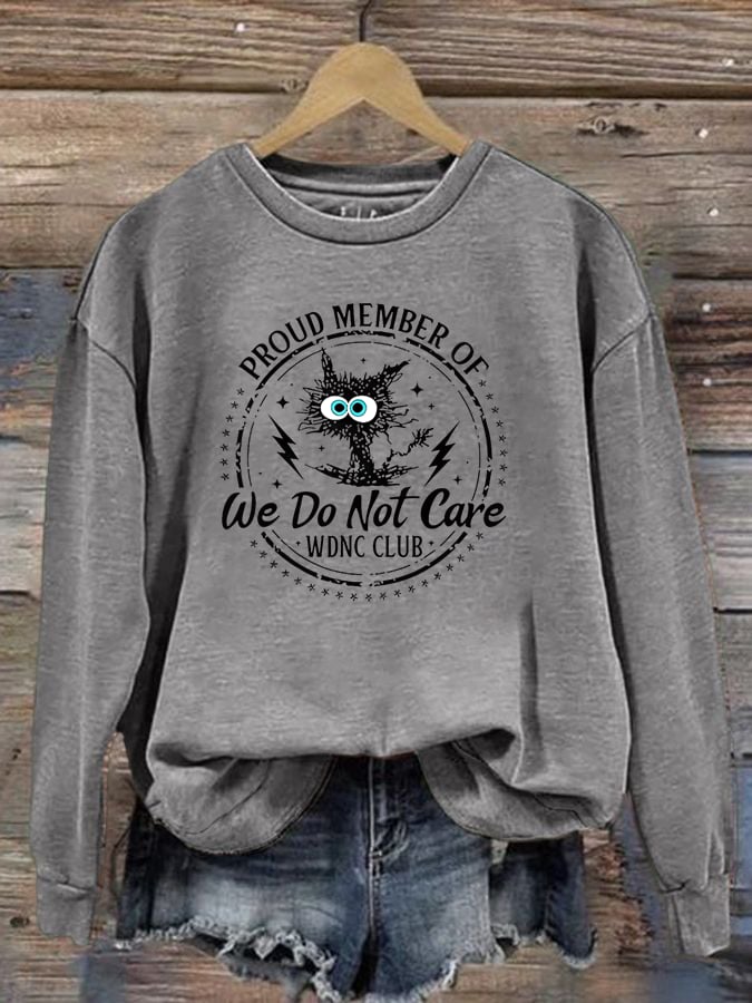 Women's Retro Funny Proud Member Of Club Menopause Perimenopause Print Sweatshirt