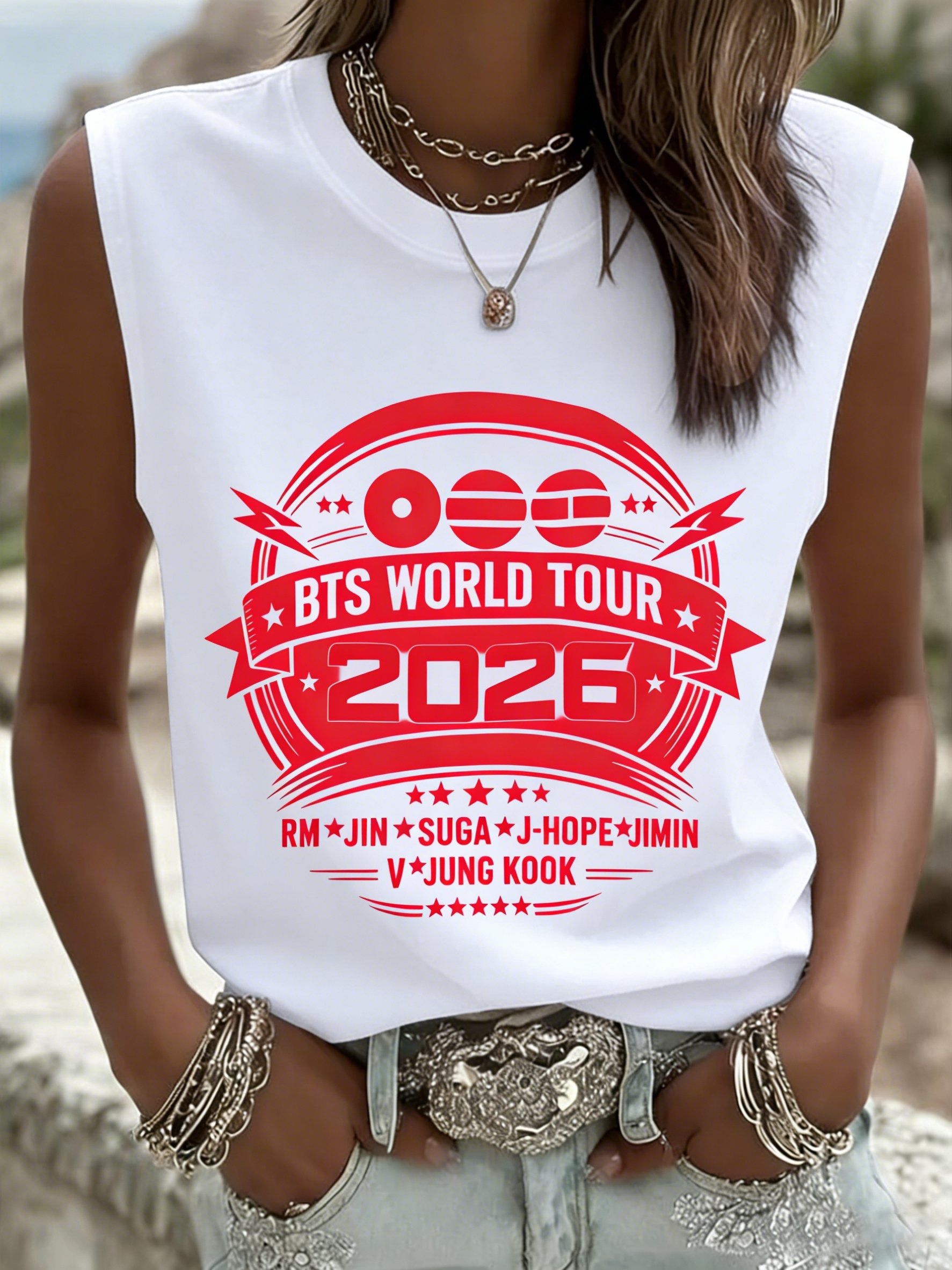 Women's 2026 Music Tour Printed T-shirt