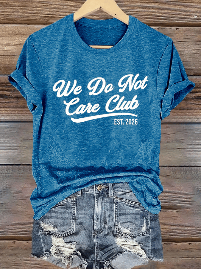 🔥Buy 3 Get 15% Off🔥Women's Retro Funny Proud Member Of Club We Do Not Care Menopause Perimenopause Print T-shirt