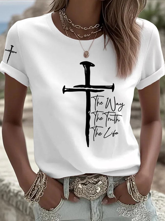 Women's The Way The Truth The Life Print T-Shirt