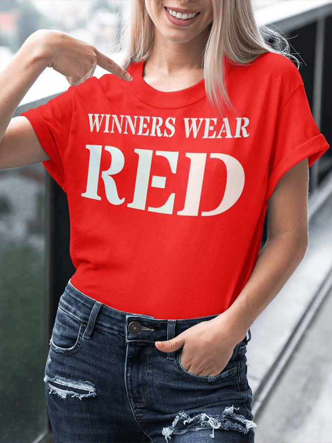 Women's Heart Disease Awareness Print T-shirt