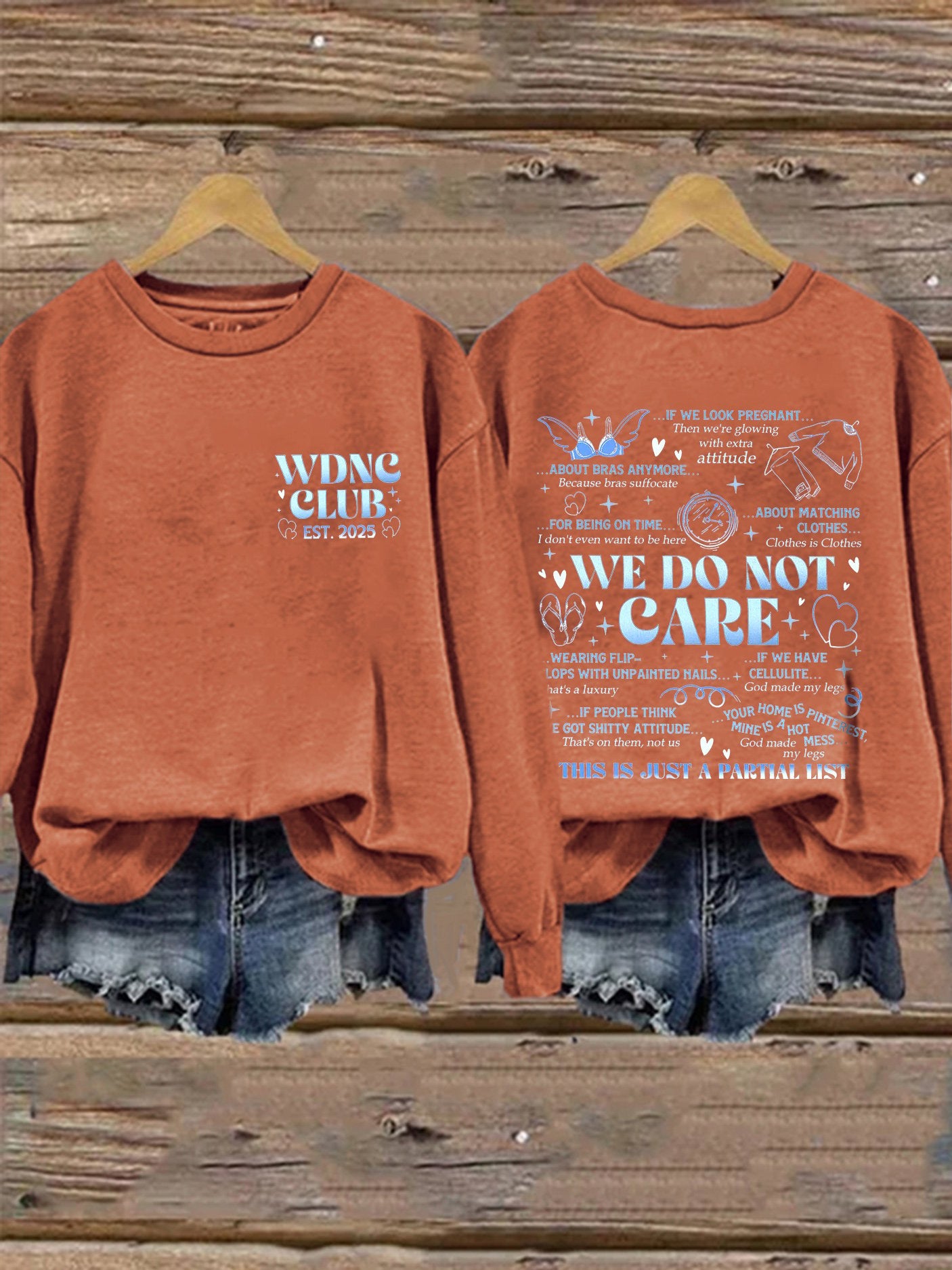 🔥Buy 3 Get 15% Off🔥Retro Funny Proud Member Of WDNC Club Est. 2025 Menopause Perimenopause Print Sweatshirt