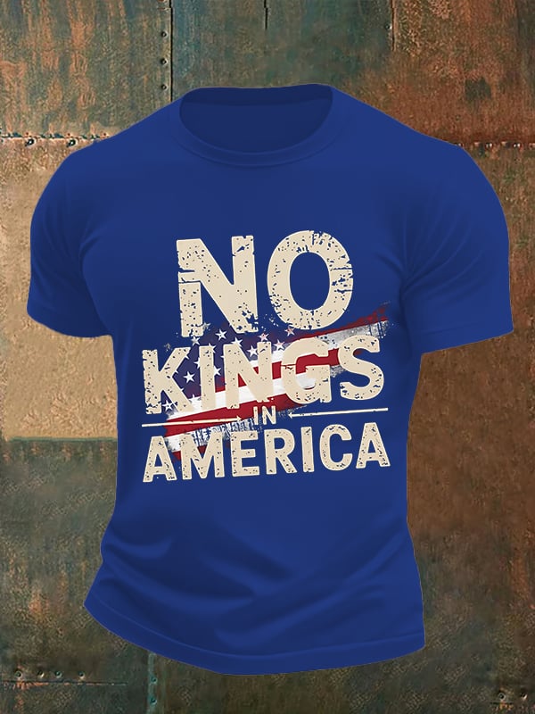 🔥Buy 3 Get 15% Off🔥Men's no kings in America print T-Shirt