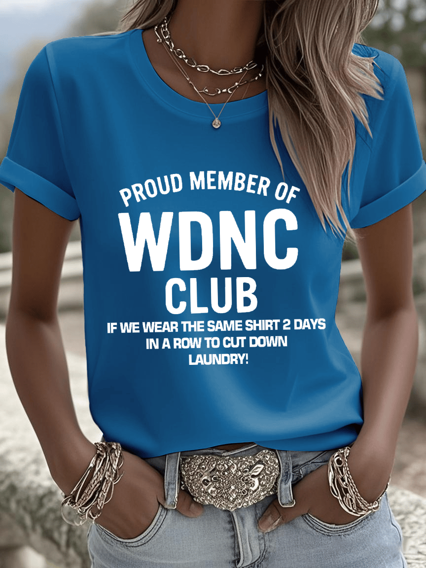 🔥Buy 3 Get 15% Off🔥Women's Sunflower Proud Member Of WDNC Club Print Shirt