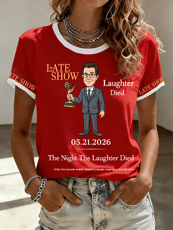 🔥Buy 3 Get 15% Off🔥Women's "Night When Laughter Stops" Printed Comfortable T-Shirt