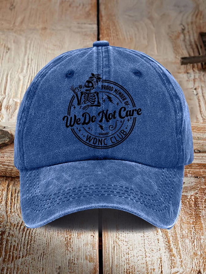 Retro Funny Proud Member Of WDNC Club Menopause Perimenopause Print Baseball Cap