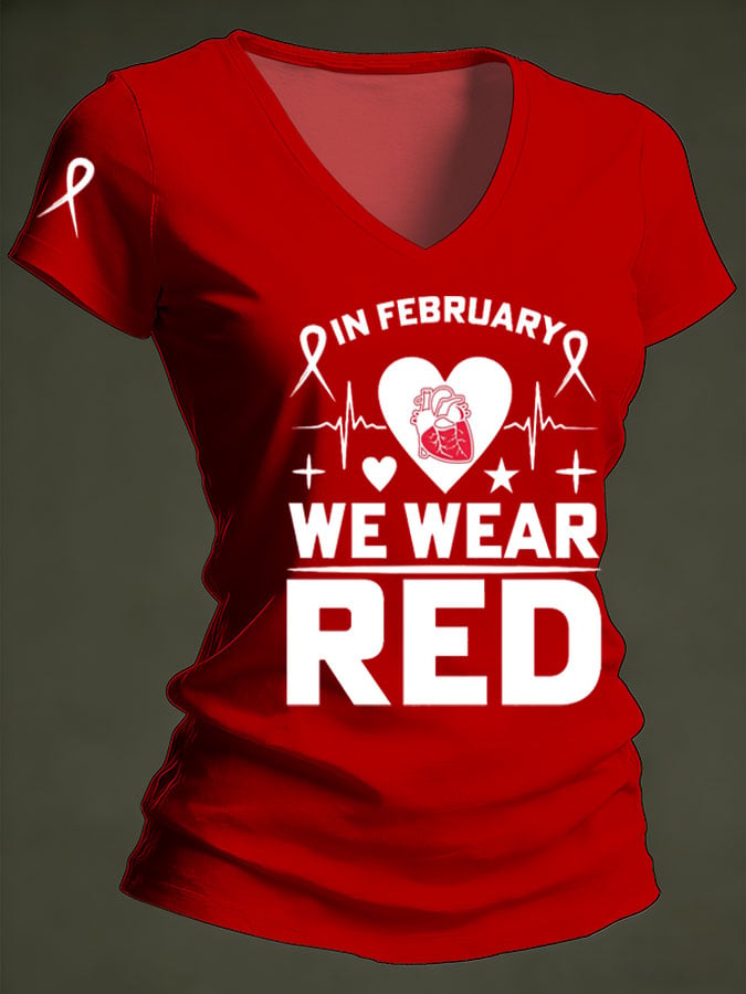 Women's Heart Disease Awareness T-shirt