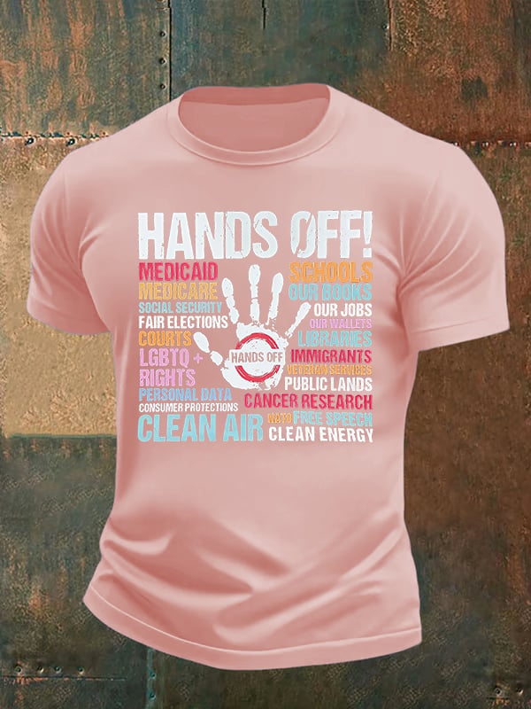 🔥Buy 3 Get 15% Off🔥Men's HANDS OFF! Print T-Shirt