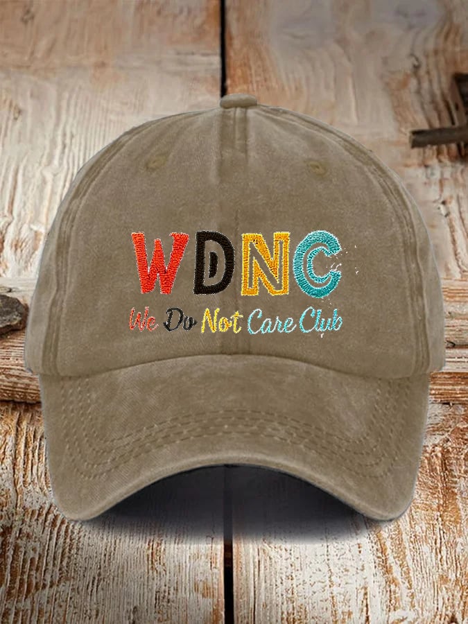 🔥Buy 3 Get 15% Off🔥Unisex Retro Funny WDNC We Do Not Care Club Menopause Perimenopause Print Baseball Cap