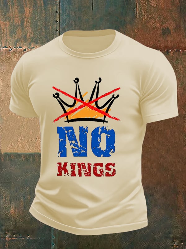 🔥Buy 3 Get 15% Off🔥Men's NO KINGS Print T-Shirt