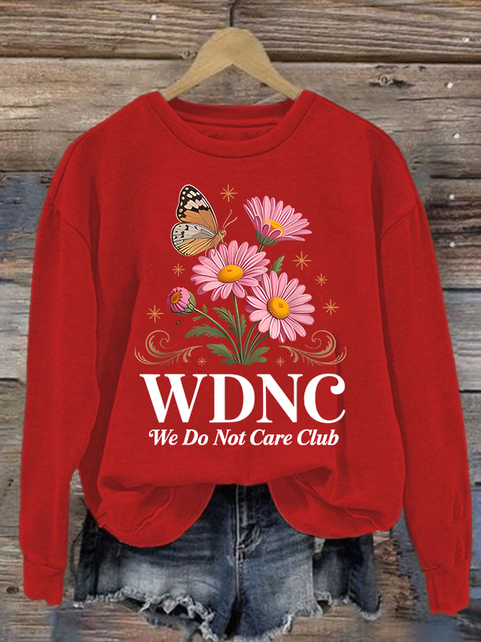 Women's Retro Funny Proud Member Of Club Menopause Perimenopause Print Sweatshirt