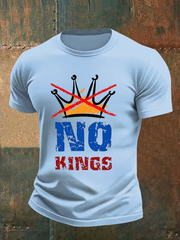 🔥Buy 3 Get 15% Off🔥Men's NO KINGS Print T-Shirt