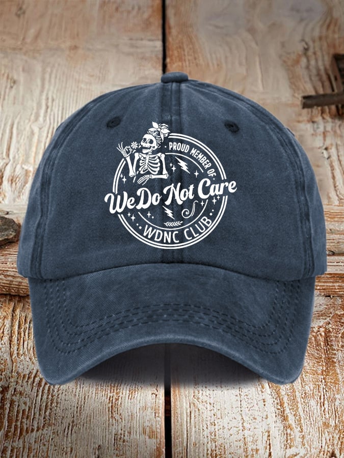Retro Funny Proud Member Of WDNC Club Menopause Perimenopause Print Baseball Cap