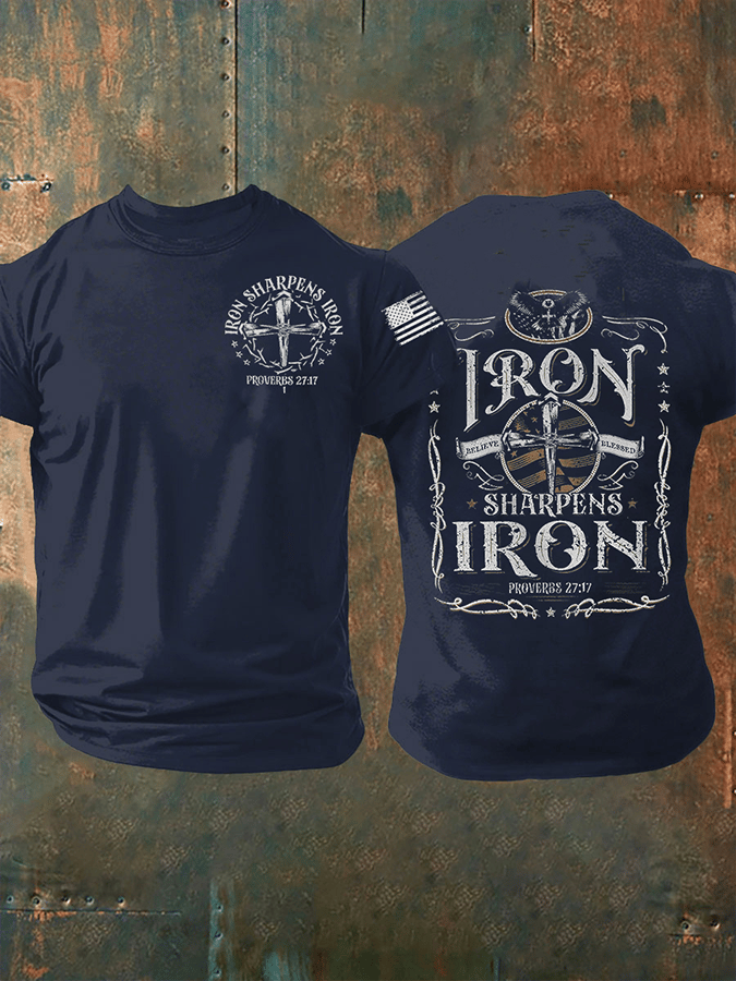 Men's Iron Sharpens Iron Short-sleeved T-shirt