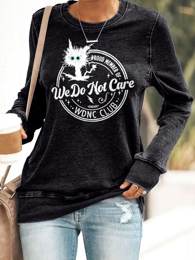 🔥Buy 3 Get 15% Off🔥Retro Funny Proud Member Of WDNC Club Menopause Perimenopause Print Sweatshirt