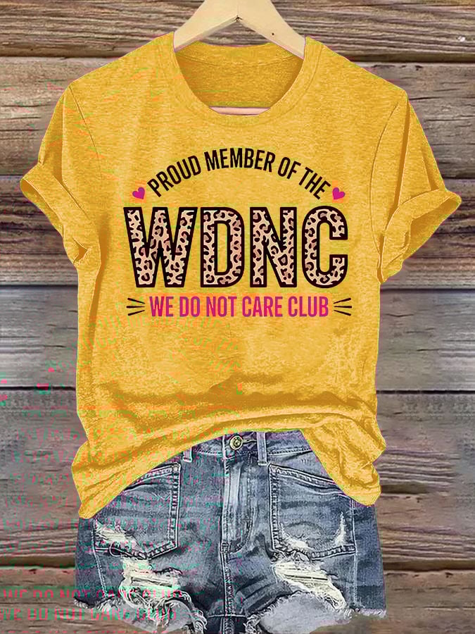 Women's Retro Funny Proud Member Of Club Menopause Perimenopause Print T-Shirt