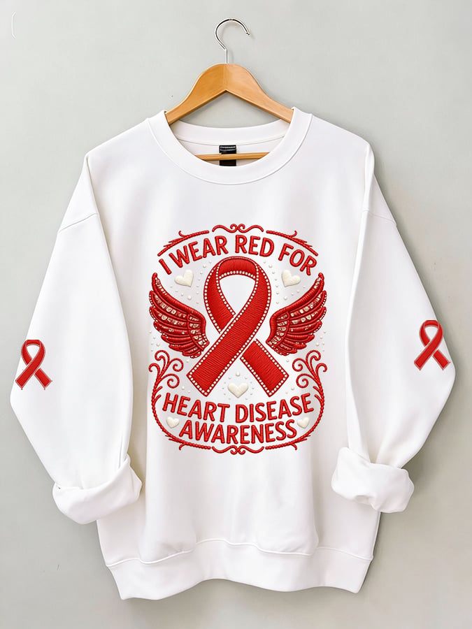 Women's Heart Disease Awareness The Beat Goes On Sweatshirt