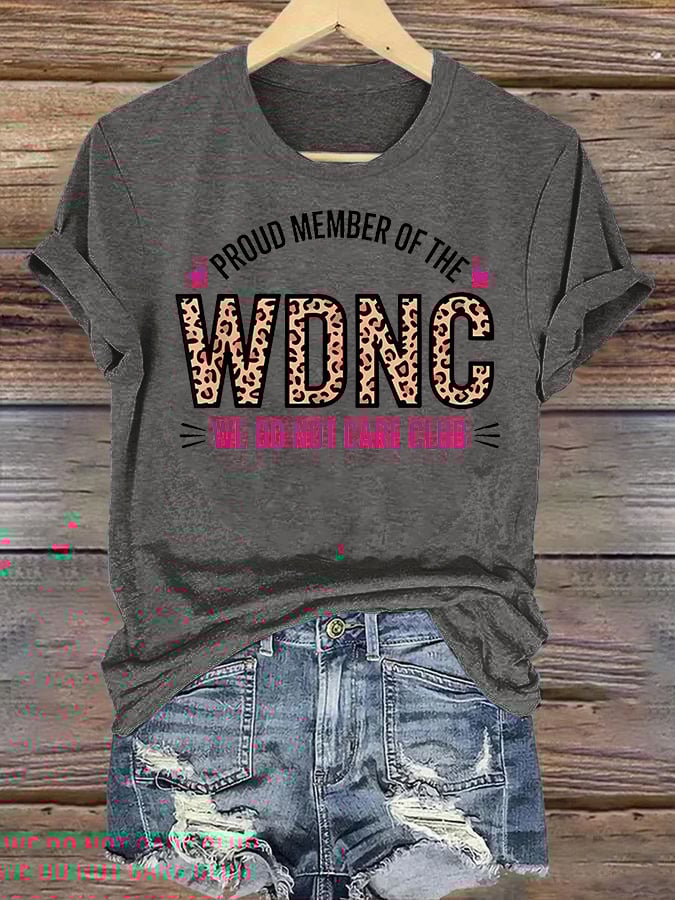 Women's Retro Funny Proud Member Of Club Menopause Perimenopause Print T-Shirt