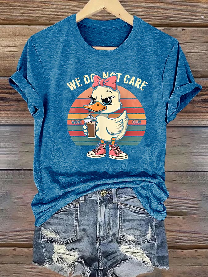 Women's Retro Funny Proud Member Of Club We Do Not Care Menopause Perimenopause Print T-Shirts