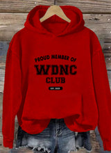 Women's Retro Funny Proud Member Of Club We Do Not Care Menopause Perimenopause Print  Hoodie