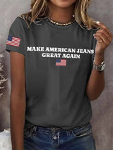 🔥Buy 3 Get 15% Off🔥Retro Make American Jeans Great Again Print T-Shirt