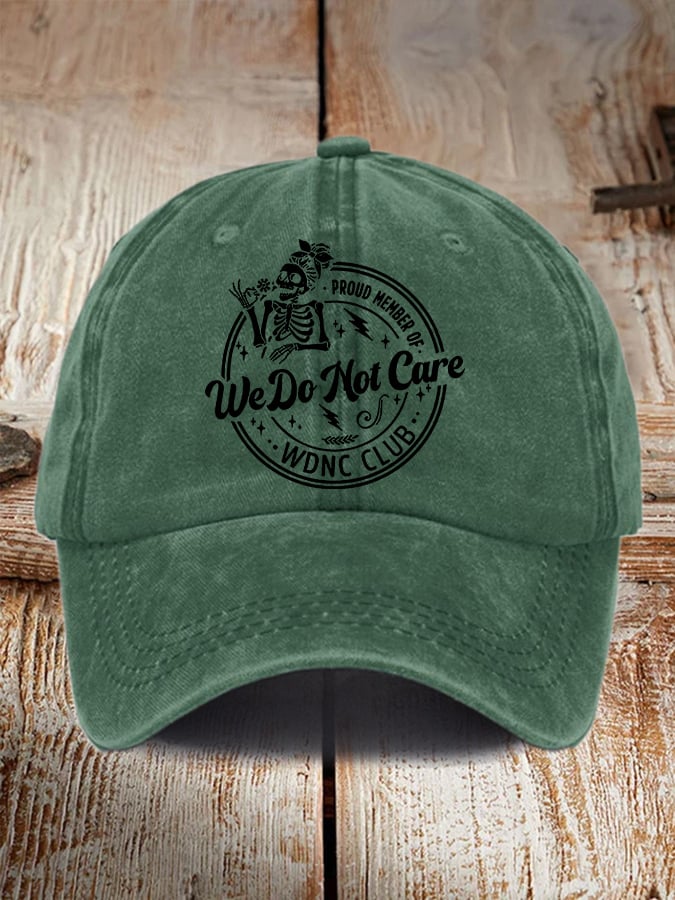 Retro Funny Proud Member Of WDNC Club Menopause Perimenopause Print Baseball Cap