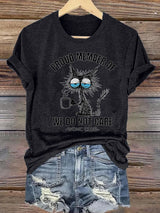 🔥Buy 3 Get 15% Off🔥Women's Retro Funny Proud Member Of Club We Do Not Care Menopause Perimenopause Print  T-Shirt