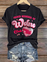 Women's  Retro Funny Proud Member Of Club We Do Not Care Menopause Perimenopause Print  T-Shirts