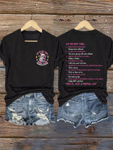 🔥Buy 3 Get 15% Off🔥V-Neck Retro We Do Not Care WDNC Club Perimenopause Edition Print T-Shirt