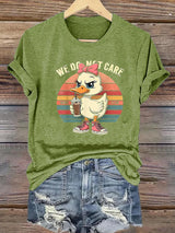 Women's  Retro Funny Proud Member Of Club We Do Not Care Menopause Perimenopause Print  T-Shirts