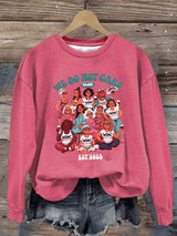 Women's  We don't care about club print  Sweatshirt