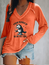 🔥Buy 3 Get 15% Off🔥Women's  V-neck Retro Funny Proud Member Of  Club Menopause Perimenopause Print T-Shirt