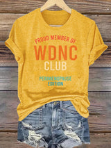 Women's  Retro Funny Proud Member Of Club Menopause Perimenopause Print T-Shirt