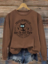 Women's  Retro Funny Proud Member Of Club Menopause Perimenopause Print   Sweatshirt