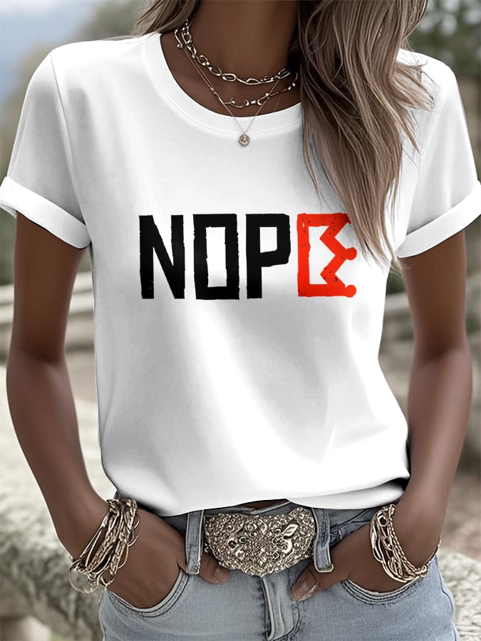 🔥Buy 3 Get 15% Off🔥Women's NO KINGS Graphic Print T-Shirt
