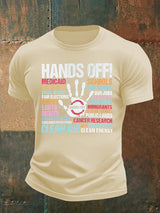 🔥Buy 3 Get 15% Off🔥Men's  HANDS OFF!  Print T-Shirt
