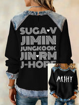 Women's Leisure  Print Sweatshirt