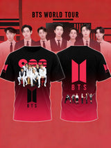 Men's Retro Music Art Printed Top