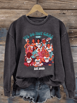 Women's  We don't care about club print  Sweatshirt